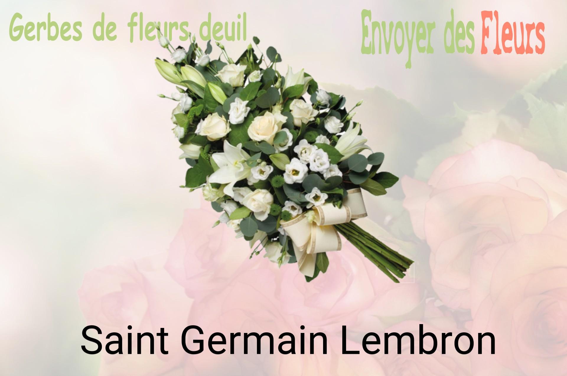 Gerbe de fleurs de deuil livrée à Saint-Germain-Lembron
